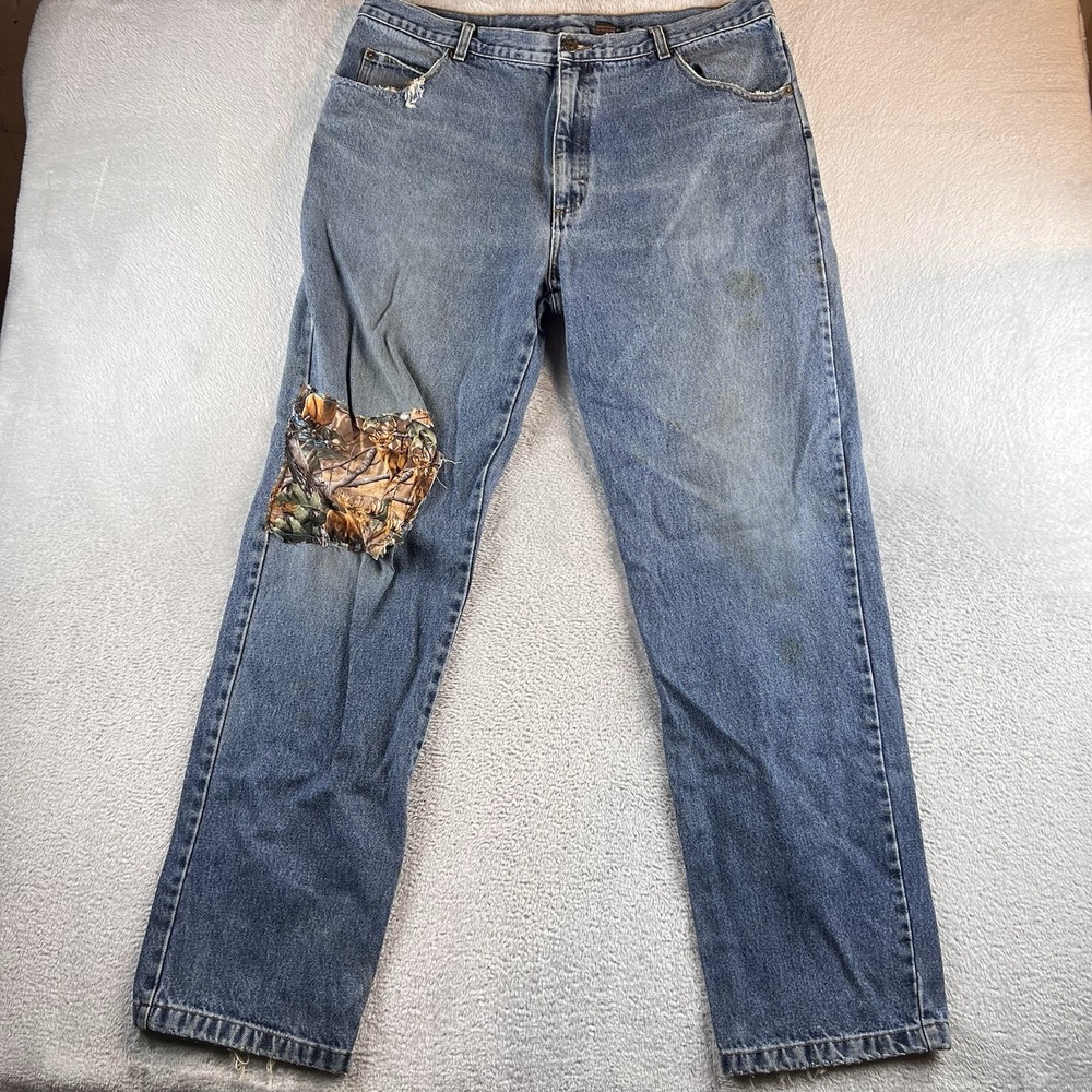Guide Gear Jeans Men's 38x29 Flannel Lined Straight Leg Dark Wash